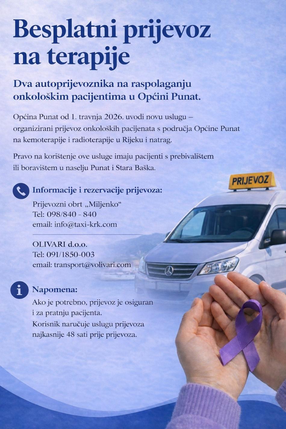 prijevoz onkoloških pacijenata 2026